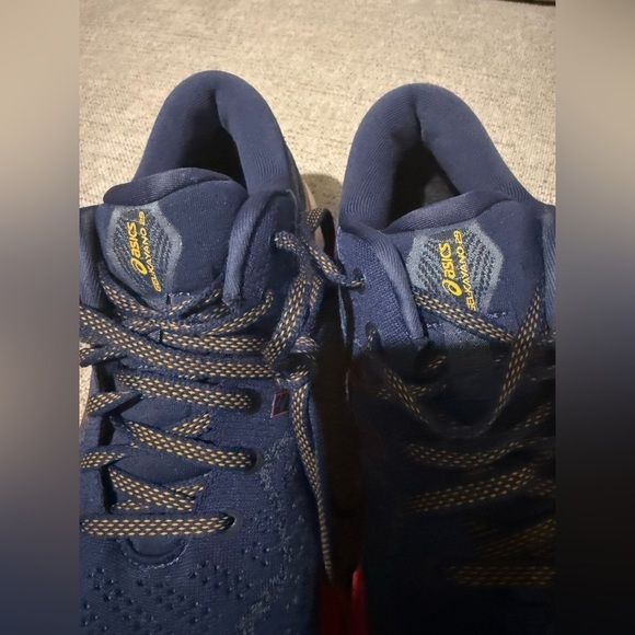 Asics Navy and Crimson Athletic Sneakers main image 6